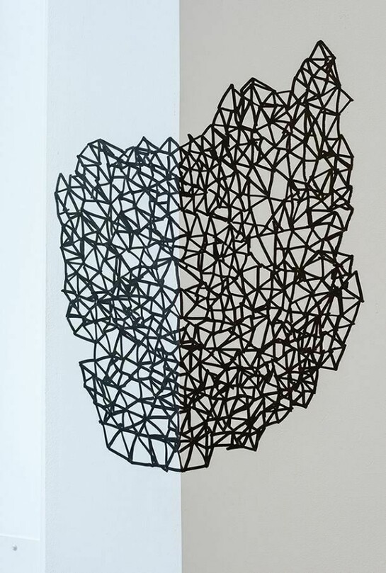 Graham Gussin, Configuration (Elements 1-7), 2014, Ink on walls , Dimension variable (Distributed throughout the gallery)