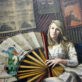 Will Teather (UK), 'Backstage at the Hippodrome', 2014, Oil, alkyd, acrylic, pigment and ink on canvas, 48 x 30 inch
