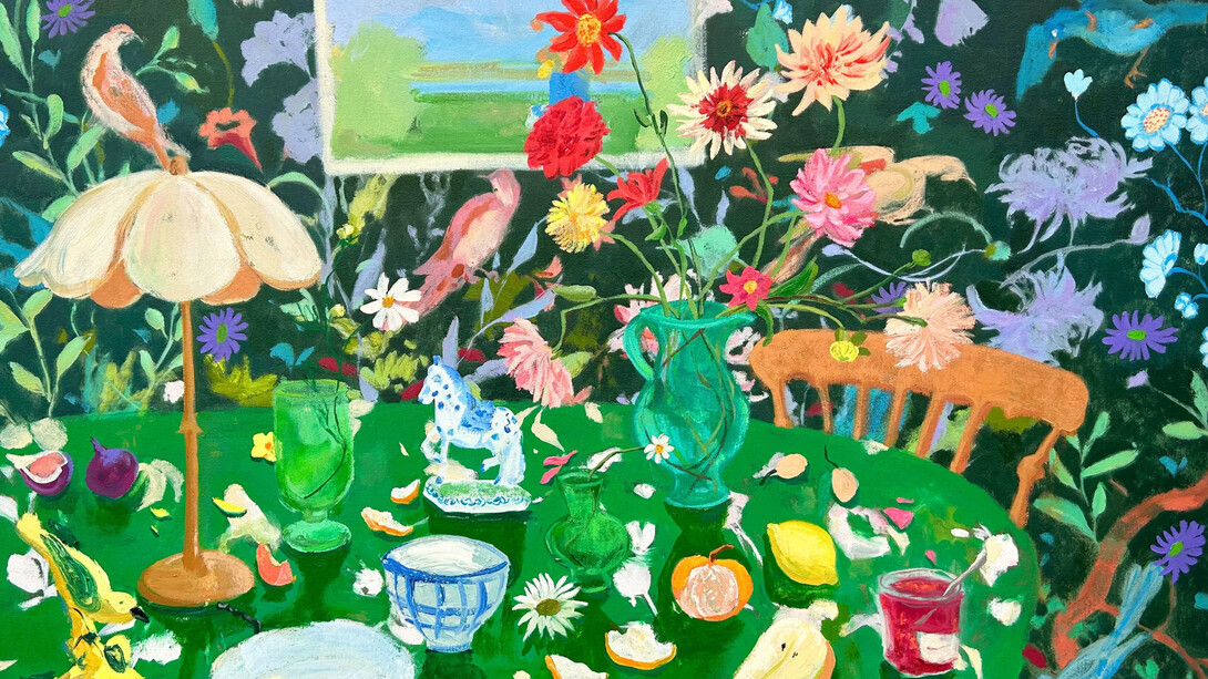 Melanie Parke, Birds and spoons, 2024. Courtesy of Kenise Barnes Fine Art