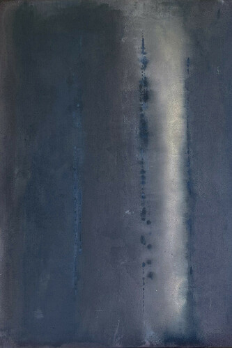 Laura Manuel, Untitled, Acrylic and Sand on Canvas 36 x 48" / 2023