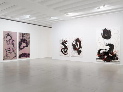 Ed Moses & Qin Feng. Courtesy of Blain Southern Gallery