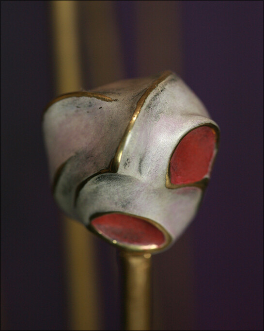 Annita Faitaki, Small Head 2, Bronze with Patina 2.5" x 2" x 2"