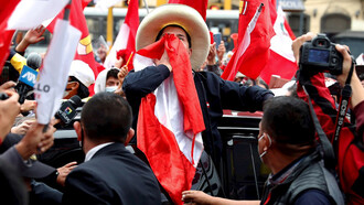 Pedro Castillo, vencedor en la segunda vuelta de las elecciones presidenciales en Perú