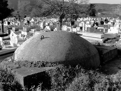 An example of one of the domes in a cemetery just outside central Tirana