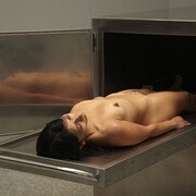 Regina José Galindo, Piel de gallina, 2012, Foto: Gert Voor in’t Holt. Commissionato e prodotto da Artium, Vitoria-Gasteiz, Spagna.
