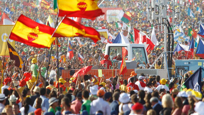 Visita del papa Benedicto XVI a Madrid, España en 2011