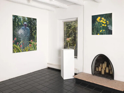 Nancy Friedland, Call when you get there, exhibition view. Courtesy of smoke the moon