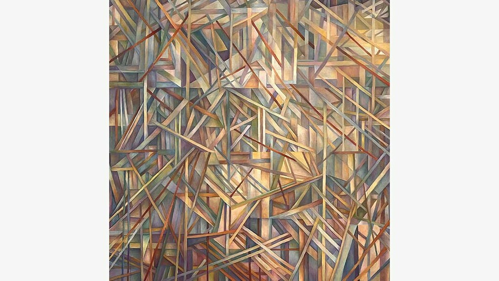 Nancy Newman Rice, Summer,
oil on canvas on panel,
20" x 20",
2023. Courtesy of the artist and Duane Reed Gallery