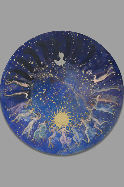 Edwin Austin Abbey, Study for The hours in the Pennsylvania State Capitol, about 1909–11. Courtesy of the National Gallery © Image courtesy the Yale University Art Gallery