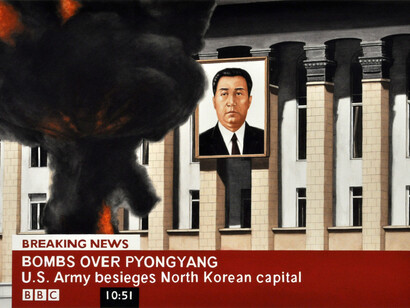 Kepa Garraza (2013), BBC News, July 2013, Gouache on paper, 49 x 72 cm