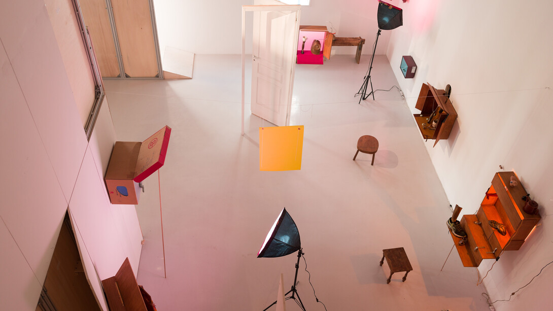 Diego Bianchi, Théâtre erreur, exhibition view. © François Doury, courtesy of the artist and Galerie Jocelyn Wolff