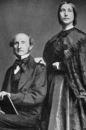 El filósofo con su mujer Harriet Taylor Mill (1807-1858), defensora de los derechos de las mujeres y cuya influencia sobre John fue notable