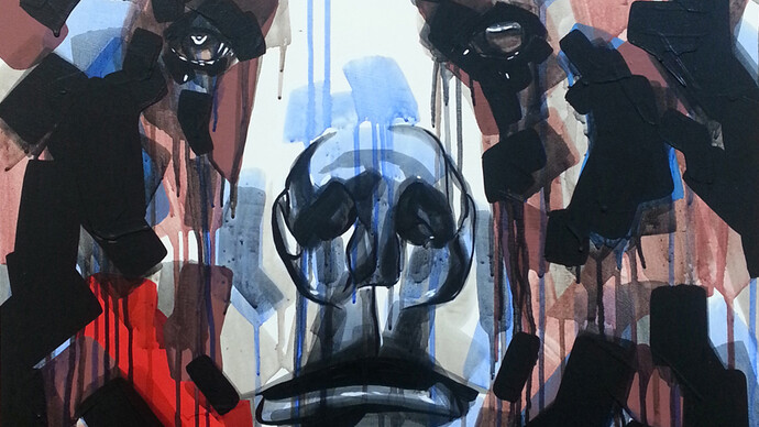 Chad Hasegawa, Jourdy, Acrylic on wood panel, 24″ x 18″
