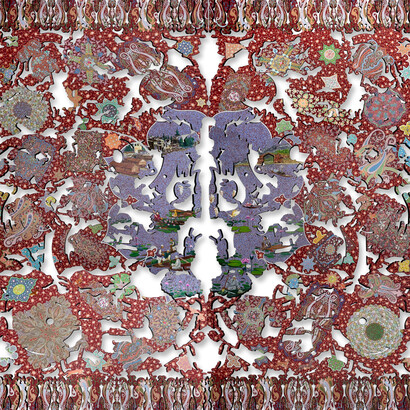 Veer Munshi, Jannate-be-nazir (matchless place), 2024. Courtesy of Aicon Gallery