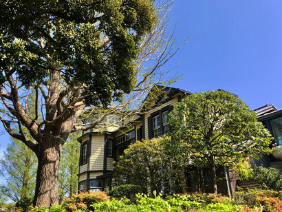 The Diplomat's House at the Yamate Italian Garden in Yokohama, Japan, the beautiful two-storey mansion, built in 1910 and designed by James McDonald Gardiner © Alma Reyes