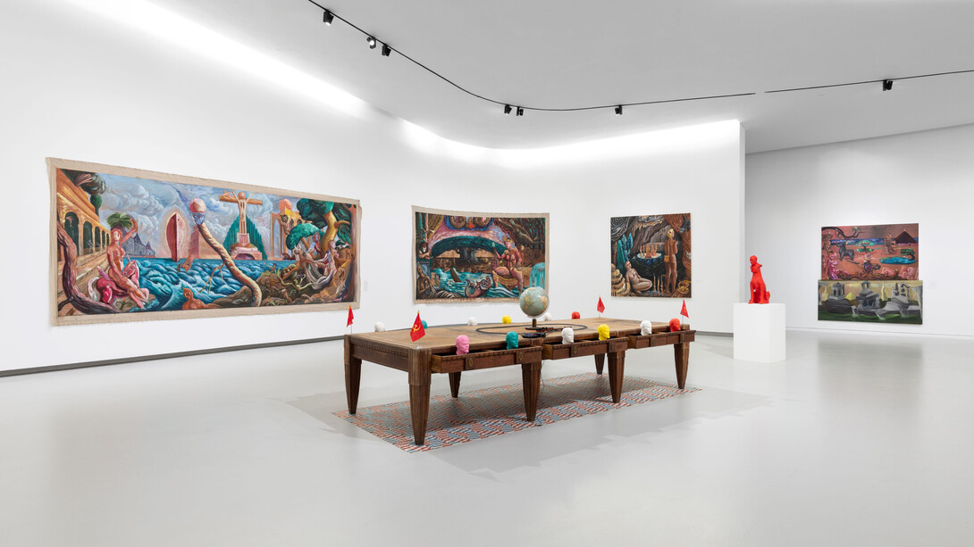 Manuel João Vieira, The purple island: landscapes and notes, exhibition view. Courtesy of MAAT