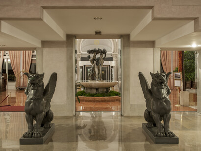 Uno scorcio della lobby
