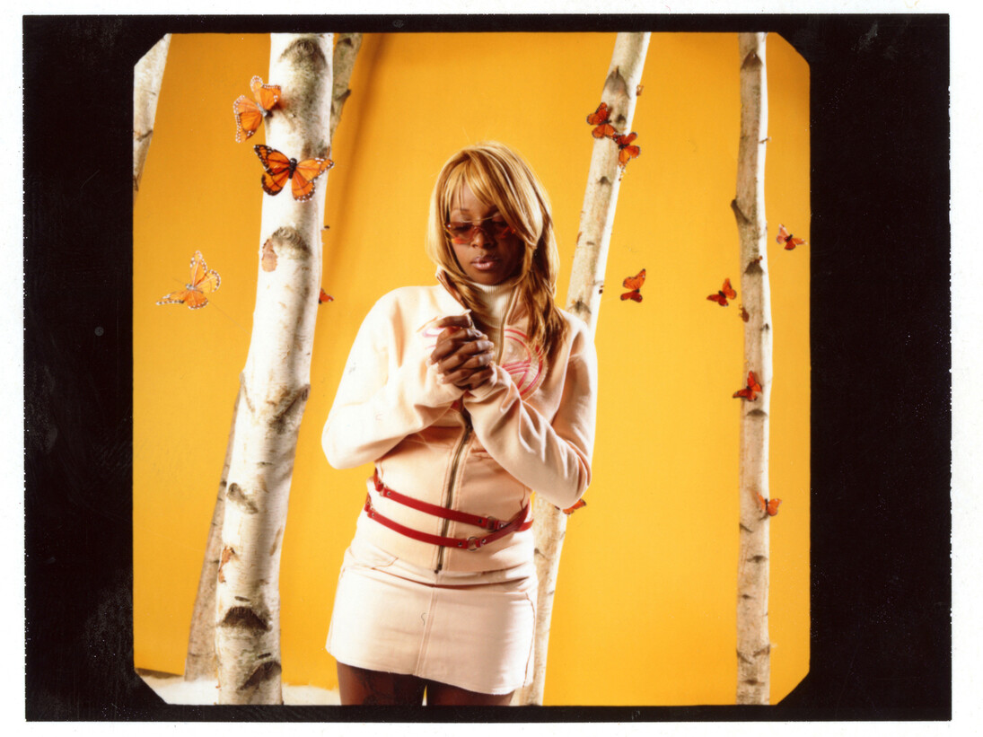 Mary J Blige, Rafael Fuchs, 2001, USA, Unique Color Polaroid. Edition/Set: 1/1, 3.25 x 4 inches, Signed on verso
