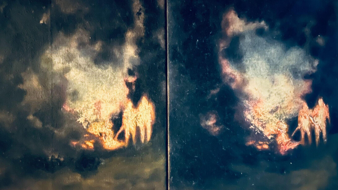 Franco Andrés, Leave for morning a way to start the day I and II, 2022. Courtesy the artist and Bill Arning Exhibitions