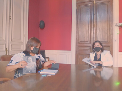 Fue una conversación cálida y fluida con Elisa Loncón