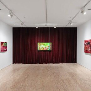 Julie Buffalohead, The Wisdom of Wild Things, exhibition view. Courtesy of Jessica Silverman Gallery