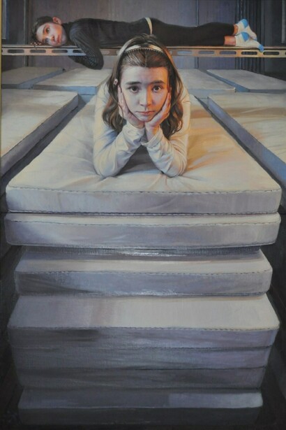 Paul Beel, Senza titolo, 2014, olio su tela, cm. 120x80