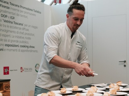 Cooking show alla Mostra internazionale dell'artigianato, Firenze, Italia. Foto di Mida90