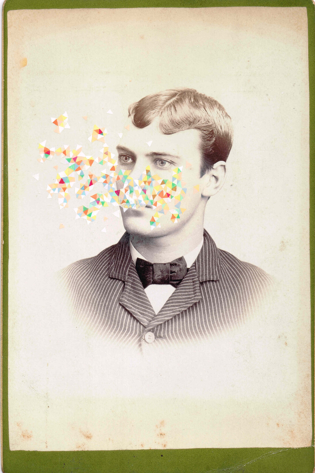 Butler, Tom 'Love', 2014, Gouache on Albumen print, 16.5 x 10 cm 