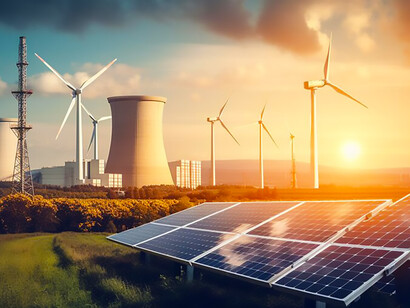 As daylight fades into the horizon, the enchanting colors of the sunset set the stage for the dynamic synergy that powers both wind turbines and solar panels