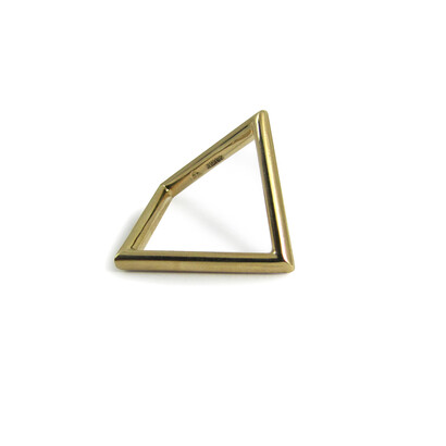 Dorothy Hogg, Classic Cube ring, 2014, 9ct gold, Size M, © Stacey Bentley