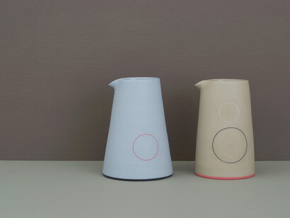 James and Tilla Waters, unglazed pourers