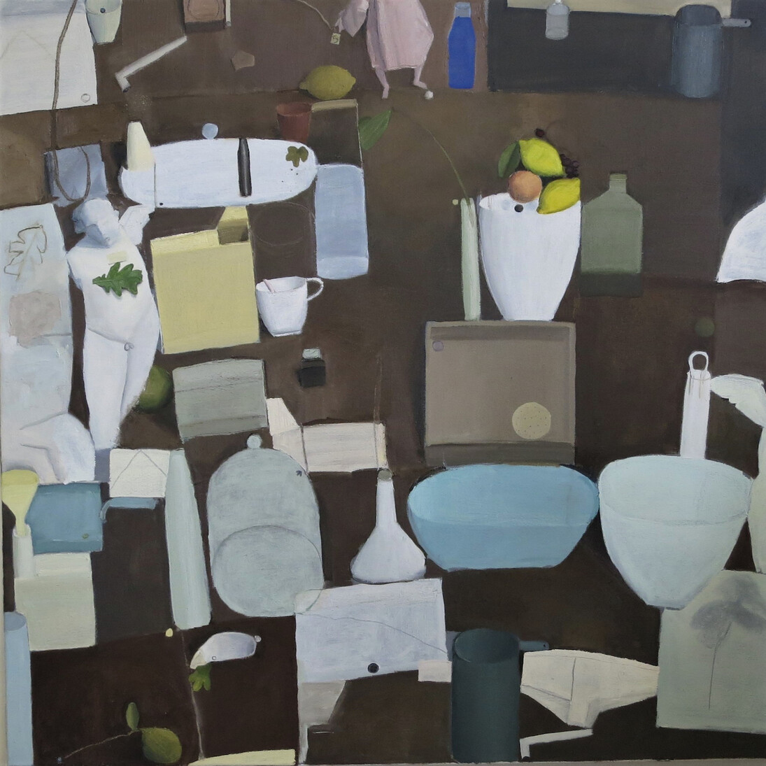 Still Life with Plaster Cast, 2016, oil on canvas
125 x 120 cm.  Courtesy of Long & Ryle