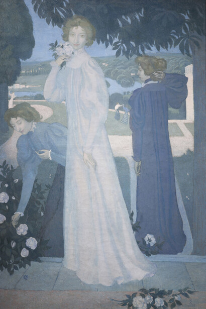 Maurice Denis (1870-1943), Portrait d’Yvonne Lerolle en trois aspects, 1897, Huile sur toile, 170 x 110 cm, Paris, musée d’Orsay © Musée d’Orsay, dist. RMN-Grand Palais / Patrice Schmidt