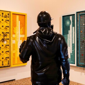 Ahmet Güneştekin, Sessizlik/Silenzio/Silence, vista della mostra. Cortesia di Palazzo Gradenigo