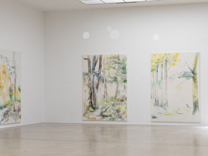Ariane Mueller, Fische sind ins meer gefaltet wie das meer in die fische, ausstellungsansicht. Mit freundlicher genehmigung der Secession