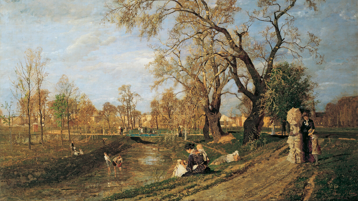 Tina Blau, Frühling im Prater, 1882. Mit freundlicher Genehmigung des Unteren Belvedere