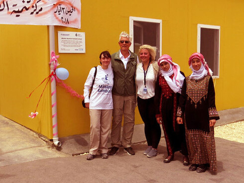 Inaugurazione scuola campo rifugiati Zaatari - Giordania