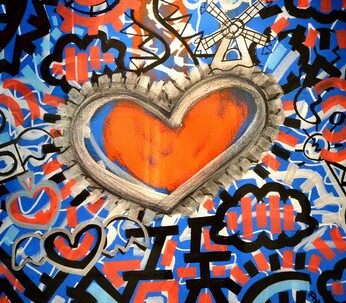 Um Universo Complexo de Beleza (negativo) - 50x70 cm - idropittura e pennarello su carta goffrata