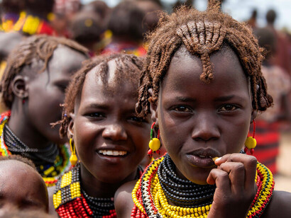 With a gaze full of contemplation, these Kisii children's looks convey the quiet dignity and resilience of the tribe’s younger generation