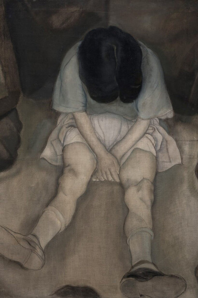 Carlos Sáenz de Tejada, La niña triste, 1921. Cortesía de Museo de Bellas Artes de Bilbao