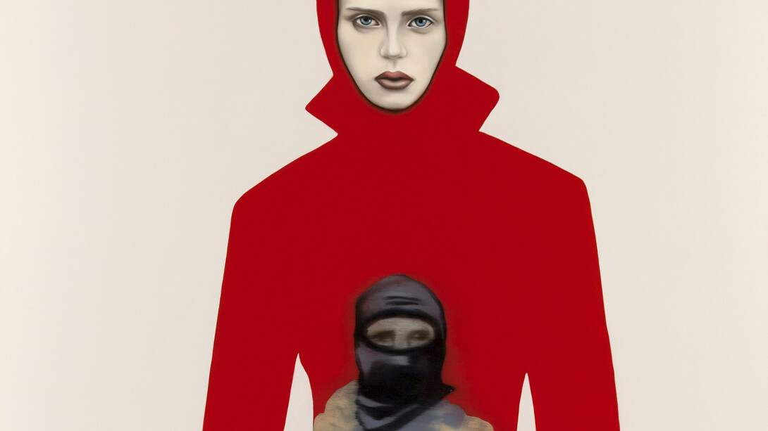 Sandra Ackermann, Taub in der Stille, detail, 2014, oil on canvas, 160 x 140 cm 