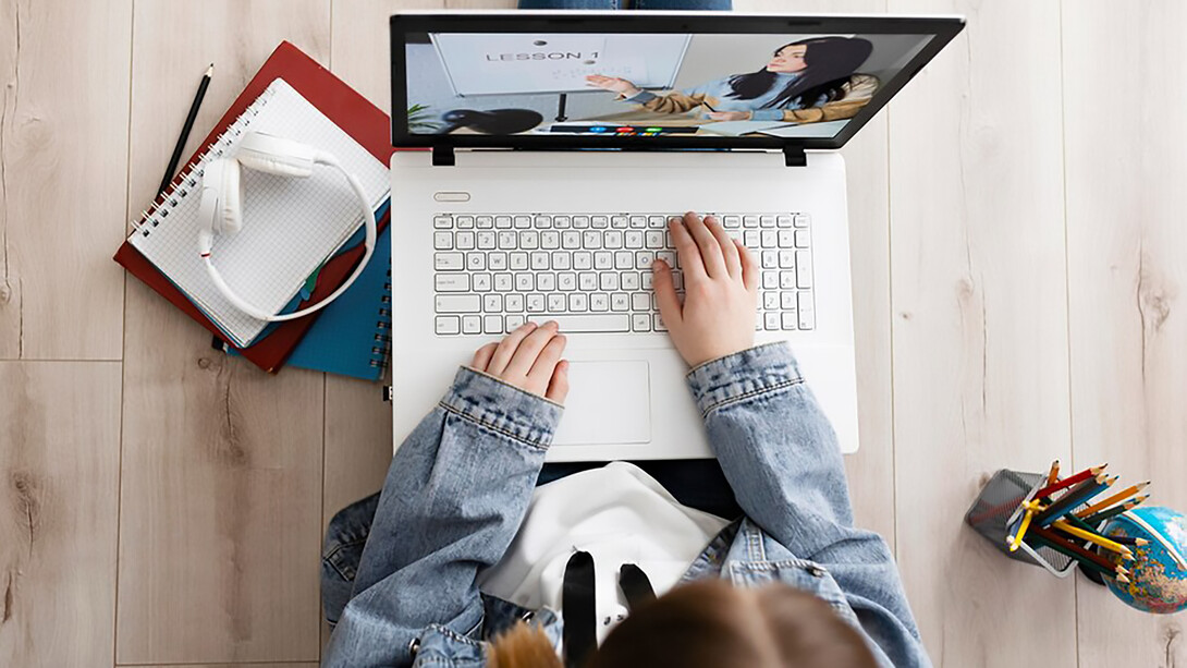 Experience the education as a child participates in online lessons, demonstrating the seamless integration of technology in learning