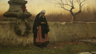 All Souls' Day, Jakub Schikaneder, 1888