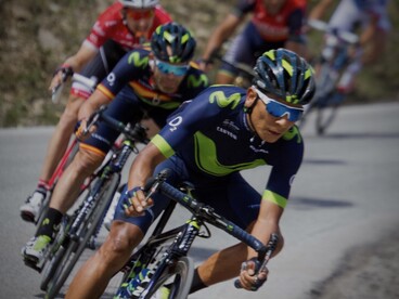 Nairo Quintana en el Giro de Italia 2017, donde quedó en segunda posición tras el neerlandés Tom Dumoulin