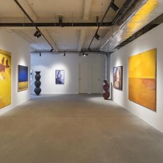 Verschiedene künstler:innen, Guten morgen, du schöne, ausstellungsansicht. Mit freundlicher genehmigung der König Telegraphenamt