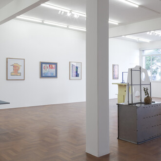 Nicolás Sarmiento, Temperatura ambiente, vista de exhibición. Cortesía de Galería Piedras