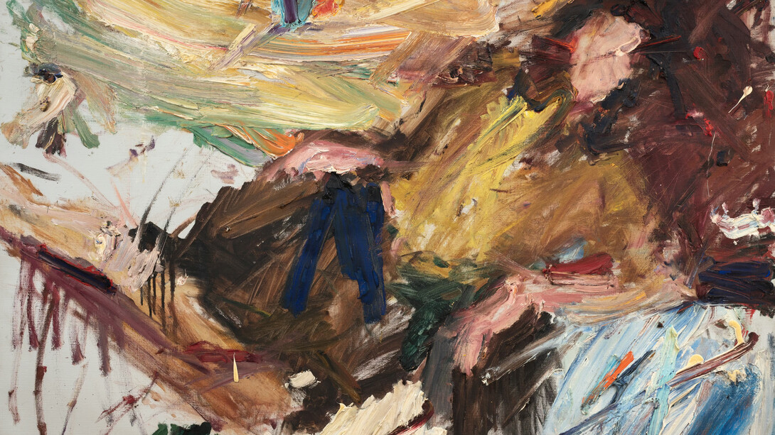 Manoucher Yektai, Untitled (detalle), 1958. Cortesía del Institute of Contemporary Art