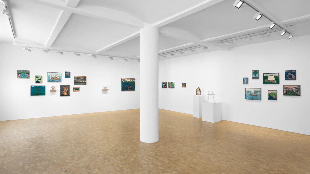 Masao Nakahara, Floating through time, exhibition view. Courtesy of Pippy Houldsworth Gallery