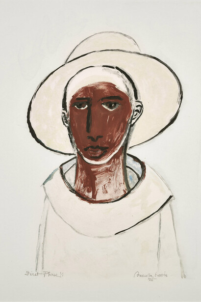 Samella Lewis, First phase (detail), 2005. Courtesy of Louis Stern Fine Arts