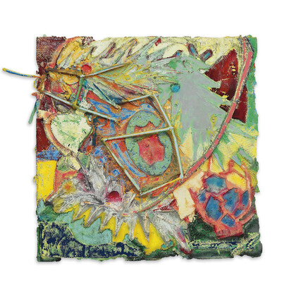 Frank Stella, Mersin XVIII, 2001, Mixed Media, 71 by 83 by 9 in. © Courtesy of Omer Tiroche Gallery